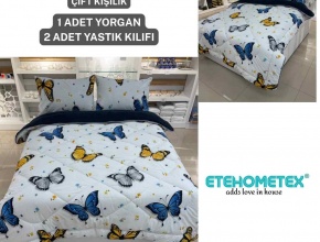 WELSOFT DESENLİ ÇİFT KİŞİLİK YORGAN