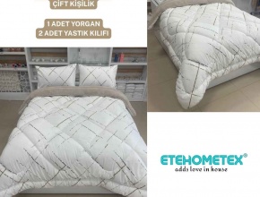 WELSOFT DESENLİ ÇİFT KİŞİLİK YORGAN